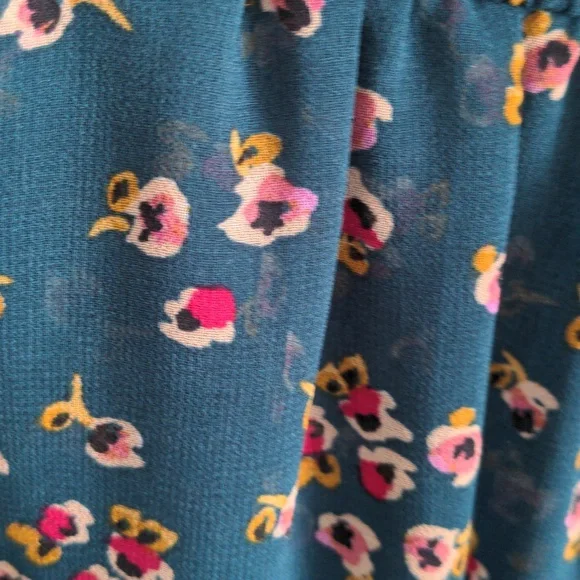 1. State Forest Green Floral Ruffle Dress - Picture 2 of 9